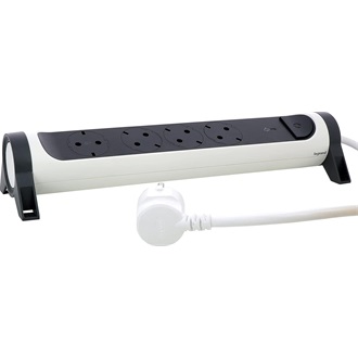 Legrand 694507 Premium 4db villásdugó CEE 7/3 (EU) elosztó 1.5m fehér-fekete