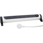 Legrand 694533 Premium 6db villásdugó CEE 7/3 (EU) elosztó 1.5m fehér-fekete