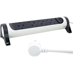 Legrand 694536 Premium 4db villásdugó CEE 7/3 (EU) elosztó 3m fehér-fekete