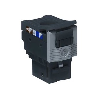 Legrand Linkeo C RJ45 CAT5e UTP - RJ45 CAT5e UTP keystone kábelcsatlakozó fekete (24db)