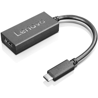 Lenovo USB-C -> HDMI 2.0 M/F adapter 0.24m fekete