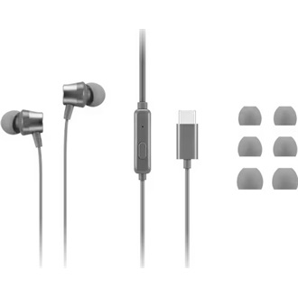 Lenovo 300 USB-C fülhallgató headset szürke