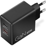 Lenovo Dual USB-C GaN 65W univerzális hálózati töltő adapter fekete