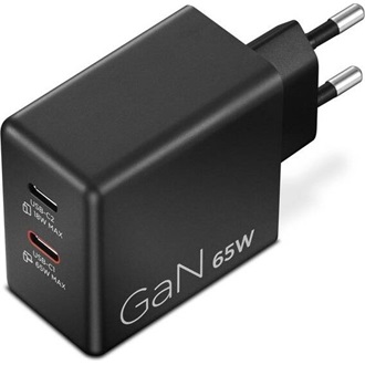 Lenovo Dual USB-C GaN 65W univerzális hálózati töltő adapter fekete