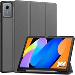Lenovo Idea Tab / Idea Tab GIGAPACK Tok álló, bőr hatású aktív FLIP, ceruza tartó, SÖTÉTSZÜRKE
