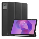 Lenovo Idea Tab Plus GIGAPACK Tok álló, bőr hatású aktív FLIP, ceruza tartó, FEKETE
