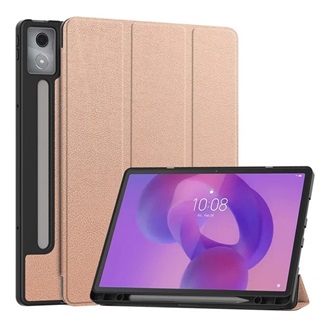 Lenovo Idea Tab Pro GIGAPACK Tok álló, bőr hatású aktív FLIP, ceruza tartó, ROZÉARANY