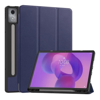 Lenovo Idea Tab Pro GIGAPACK Tok álló, bőr hatású aktív FLIP, ceruza tartó, SÖTÉTKÉK