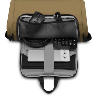 Lenovo Legion Backpack GB500 16" notebook gaming poliészter/nylon hátizsák fekete-sárga 25L