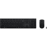 Lenovo Professional Wireless Rechargeable Combo vezeték nélküli magyar membrán billentyűzet + egér fekete