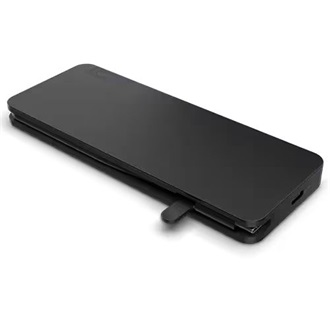Lenovo Slim Travel Dock 8-port 65W USB-C dokkoló fekete