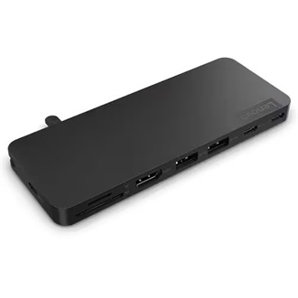 Lenovo Slim Travel Dock 8-port 65W USB-C dokkoló fekete