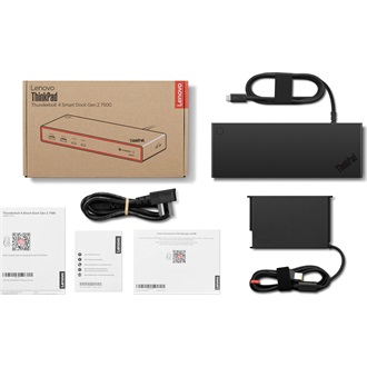 Lenovo Smart Dock Gen2 7500 12-port 100W Thunderbolt 4 dokkoló (Eclipse Black) fekete