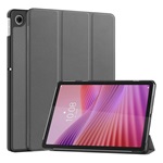 Lenovo Tab 10.1 GIGAPACK Tok álló, bőr hatású aktív FLIP, asztali tartó, SÖTÉTSZÜRKE