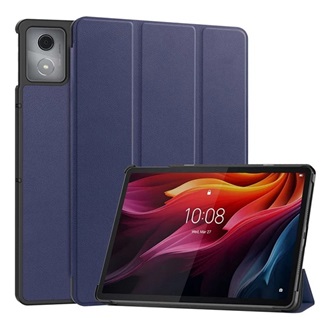 Lenovo Tab K11 Plus GIGAPACK Tok álló, bőr hatású aktív FLIP, asztali tartó, SÖTÉTKÉK