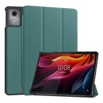 Lenovo Tab K11 Plus GIGAPACK Tok álló, bőr hatású aktív FLIP, asztali tartó, SÖTÉTZÖLD