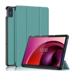 Lenovo Tab M10 5G Gigapack Tok álló, bőr hatású aktív FLIP, asztali tartó, SÖTÉTZÖLD