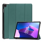 Lenovo Tab M10 Gigapack tok álló, bőr hatású aktív FLIP, asztali tartó, SÖTÉTZÖLD
