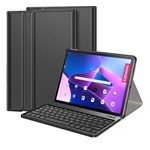 Lenovo Tab M10 Plus Gigapack Tok álló, bőr hatású FLIP, ceruza tartó, FEKETE