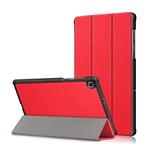 Lenovo Tab M10 Plus Gigapack tok álló, bőr hatású FLIP, asztali tartó, PIROS