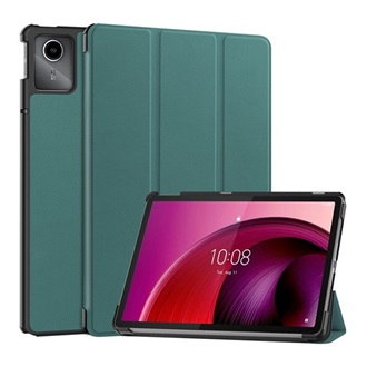 Lenovo Tab M11 GIGAPACK Tok álló, bőr hatású aktív FLIP, asztali tartó, SÖTÉTZÖLD