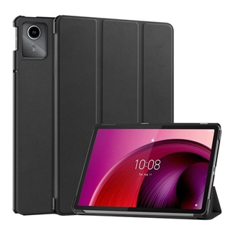 Lenovo Tab M11 Gigapack Tok álló, bőr hatású aktív FLIP, asztali tartó, FEKETE