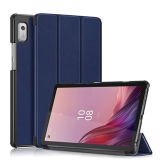 Lenovo Tab M9 Gigapack Tok álló, bőr hatású aktív FLIP, asztali tartó, SÖTÉTKÉK
