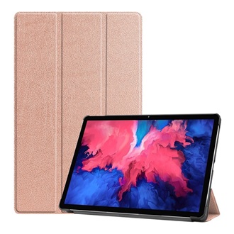Lenovo Tab P11 Plus Gigapack Tok álló, bőr hatású aktív FLIP, asztali tartó, ROZÉARANY