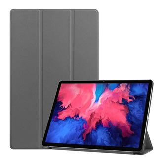Lenovo Tab P11 Plus Gigapack Tok álló, bőr hatású aktív FLIP, asztali tartó, SÖTÉTSZÜRKE