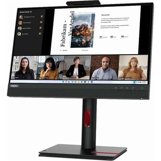 Lenovo ThinkCentre TIO-22 Gen5 21.5" IPS LED monitor fekete (webcam: 2MP)