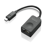 Lenovo ThinkPad Extension Gen2 Micro Ethernet - Ethernet adapter 0.08m fekete