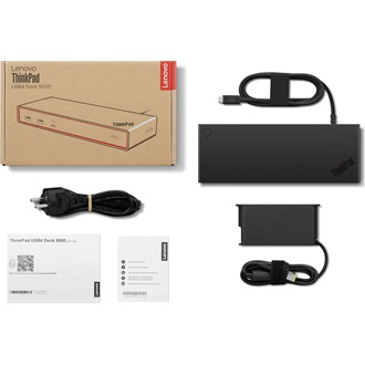 Lenovo ThinkPad USB4 Dock 5000 10-port 100W USB4 dokkoló fekete