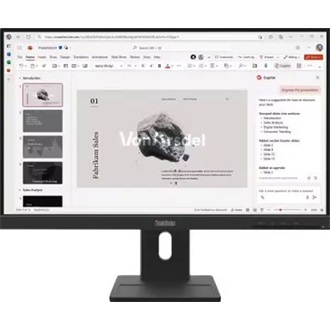 Lenovo ThinkVision E22-40 21.5" IPS LED monitor fekete 100Hz
