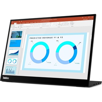 Lenovo ThinkVision M14d 14" IPS LED hordozható monitor fekete