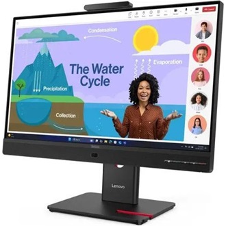 Lenovo ThinkVision T24D-4v 23.8" IPS LED monitor fekete 120Hz (webcam: 5MP)