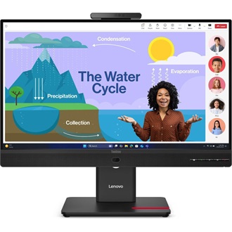 Lenovo ThinkVision T24D-4v 23.8" IPS LED monitor fekete 120Hz (webcam: 5MP)