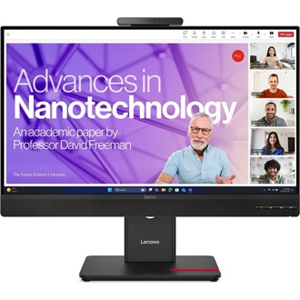 Lenovo ThinkVision T24-4v 23.8" IPS LED monitor fekete 120Hz (webcam: 5MP)