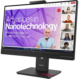 Lenovo ThinkVision T24-4v 23.8" IPS LED monitor fekete 120Hz (webcam: 5MP)