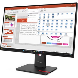 Lenovo ThinkVision T27-40 27" IPS LED monitor fekete 120Hz (USB-C: 15W)