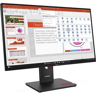 Lenovo ThinkVision T27-40 27" IPS LED monitor fekete 120Hz (USB-C: 15W)