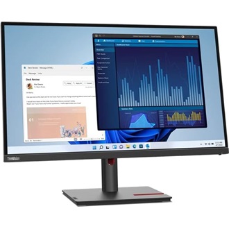 Lenovo ThinkVision T27p-30 27" IPS LED monitor fekete