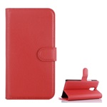 Lenovo Vibe P1m Gigapack tok álló, bőr hatású FLIP, prémium, PIROS