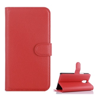 Lenovo Vibe P1m Gigapack tok álló, bőr hatású FLIP, prémium, PIROS