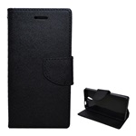 Lenovo Vibe S1 Lite Gigapack tok álló, bőr hatású FLIP, prémium, FEKETE