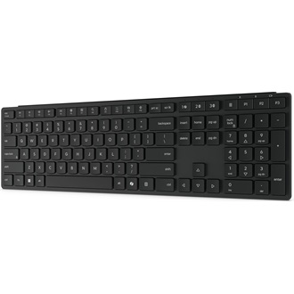 Lenovo Wireless Multi-Mode Pro 6000 Bluetooth / vezeték nélküli magyar membrán billentyűzet fekete (Eclipse Black)