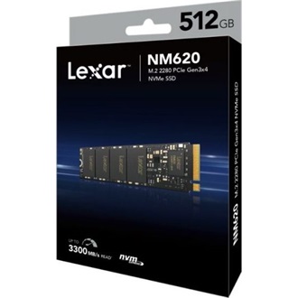Lexar NM620 512GB PCIe x4 (3.0) M.2 2280 SSD fekete