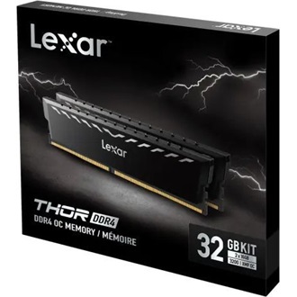 Lexar Thor 32GB 3200MT/s DDR4 memória CL16 Kit of 2 fekete