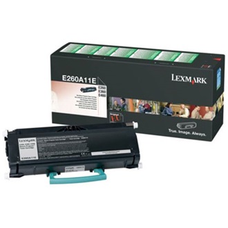 Lexmark E260A11E Toner E26X/ E36X/E46X 3500/oldal, fekete