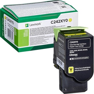 Lexmark RETURN TONER CARTRIDGE YELLOW 3.500 PGS F.C24XX/C25XX/MC24XX/
