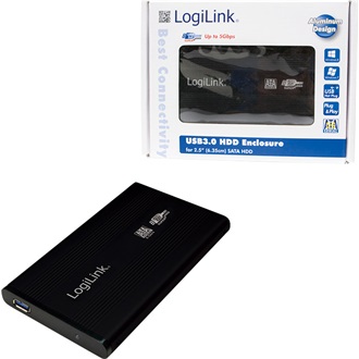 LogiLink 2.5" SATA2 USB3.0 külső ház fekete